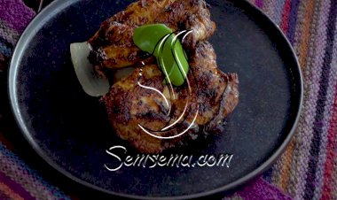 دجاج مشوي بصلصة الفلفل الأحمر بالفيديو