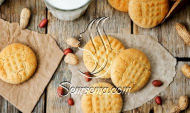 كوكيز الفول السوداني بثلاث مكونات للنباتيين