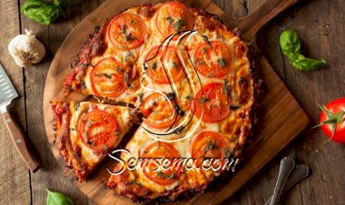 عجينة البيتزا بالقرنبيط صحية وشهية