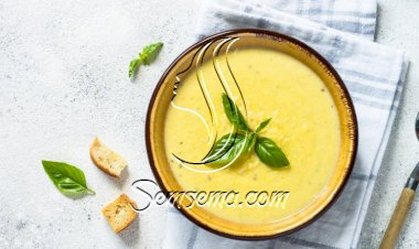 شوربة الكوسا بالريحان لرجيم متوازن