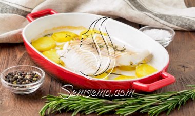 سمك فيليه مشوي مع البطاطس للرجيم