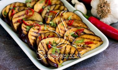 شرائح الباذنجان المشوية بالتتبيلة الحارة