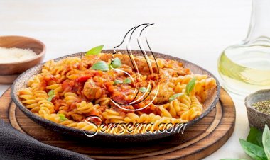 مكرونة باللحم والصلصة سهلة وشهية