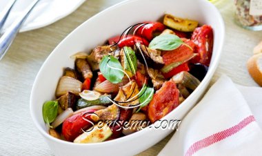 صينية خضار مشوية للرجيم