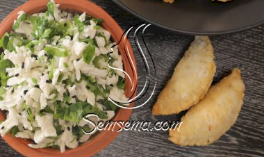 السمبوسة بحشوة الجبنة النابلسية بالفيديو