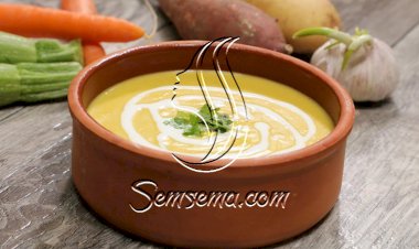 شوربة الخضار بالكريمة بالفيديو