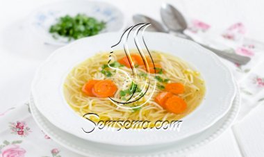 شوربة الشعيرية بالجزر