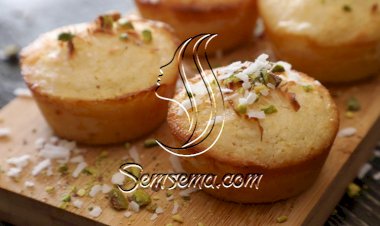 البسبوسة بحشوة القشطة بالفيديو