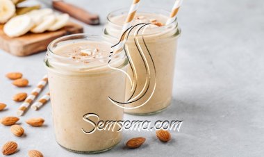 كوكتيل الموز بحليب اللوز للرجيم