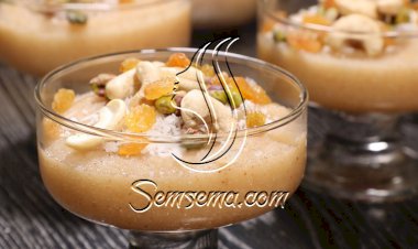 حلى السميد بالمكسرات بالفيديو