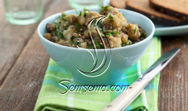 سلطة باذنجان بالطحينة