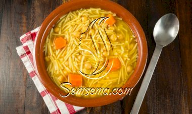 شوربة الحمص بالشعيرية