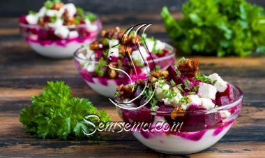 سلطة الشمندر باللبن الزبادي