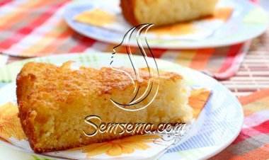 كيكة الزبادي بالسميد بدون بيض