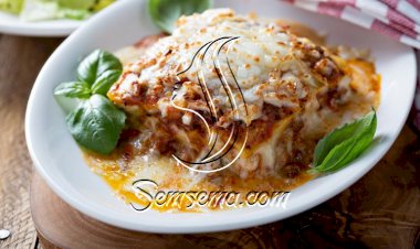 لازانيا باللحم المفروم والبشاميل