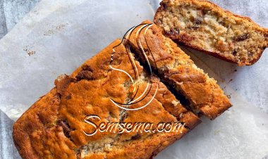 كيك الموز بحبيبات الشوكولاتة