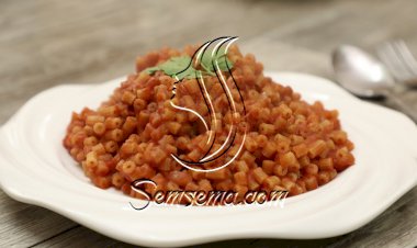 المكرونة المحمرة بالفيديو