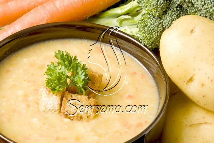 طريقة عمل شوربة البطاطس بالجزر الكريمي