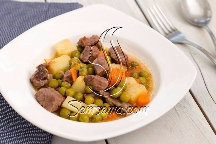 طريقة عمل مكعبات اللحم بالخضار من مطبخ منال