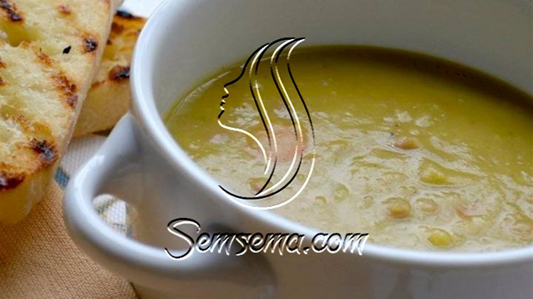 طريقة عمل شوربة البسلة باللحم والكرفس