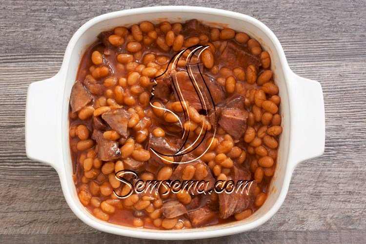 طريقة عمل طاجن فاصوليا بيضاء باللحمه