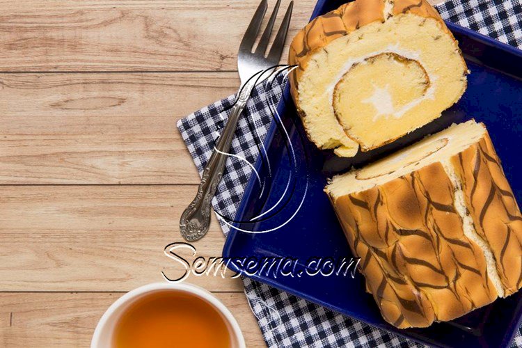 طريقة عمل ماربل سويسرول بالكريمة