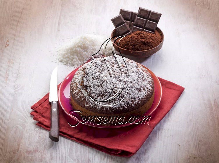 طريقة عمل كيك الشيكولاتة بجوز الهند