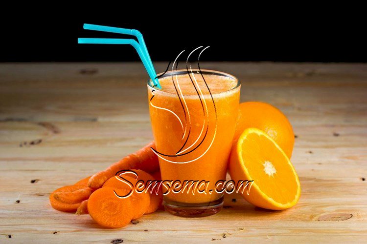 طريقة عمل عصير برتقال بالجزر
