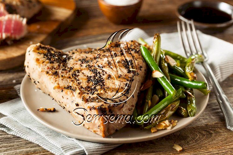 طريقة عمل سمك التونة المشوي بصوص الصويا