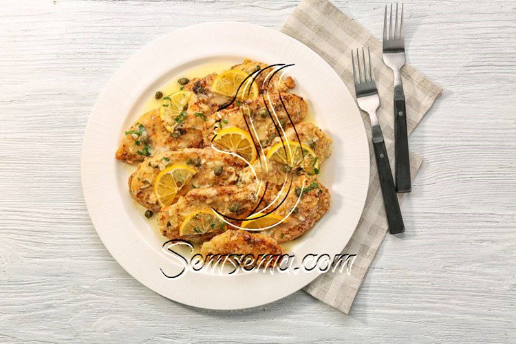 طريقة عمل دجاج بصوص التفاح