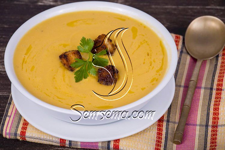 طريقة عمل شوربة القرع بالتفاح