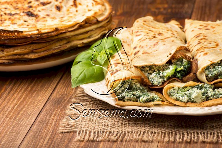 طريقة عمل كريب الجبن بالبقدونس