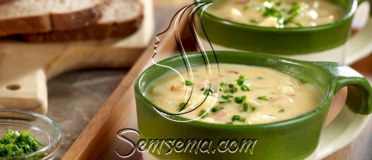 طريقة عمل شوربة البطاطس بقطع البيكون