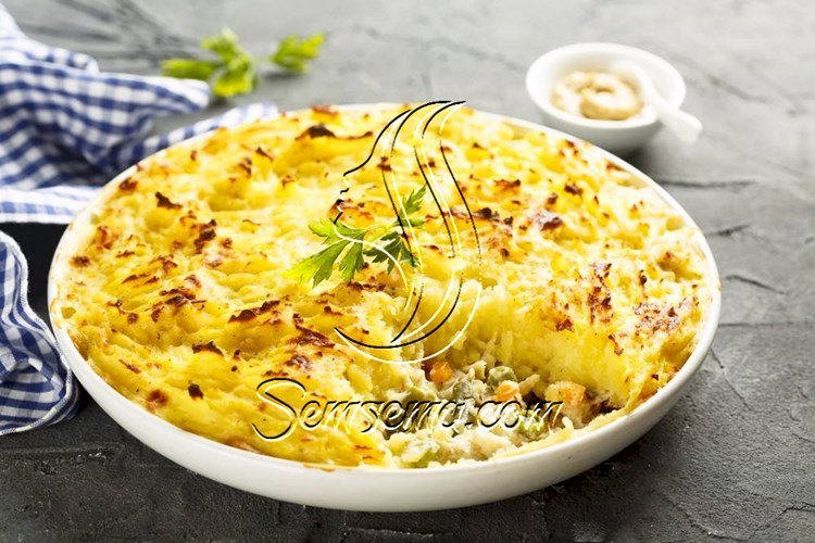 طريقة عمل فطيرة السمك بالبطاطس
