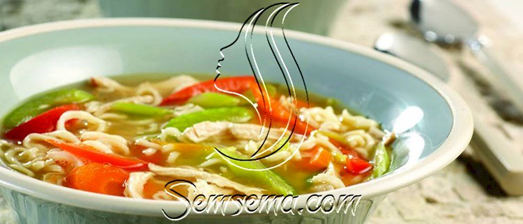 طريقة عمل شوربة بقطع الدجاج والنودلز