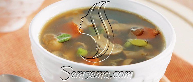 طريقة عمل شوربة المشروم بالبسلة
