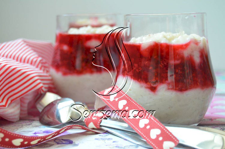 طريقة عمل أرز باللبن والمربى