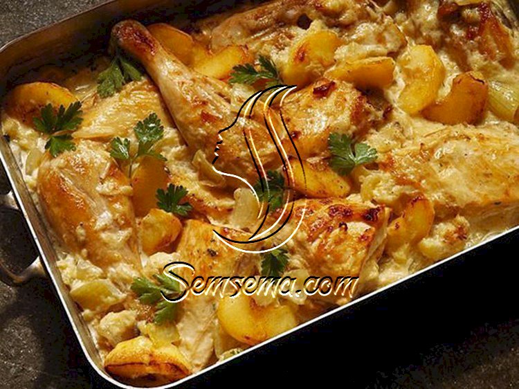 صينية دجاج بالبطاطس بالفرن