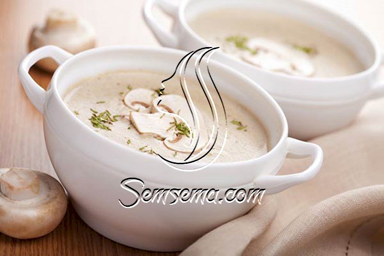 شوربة الفطر بالكريمة السهلة