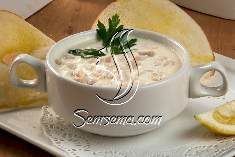 شوربة الدجاج بالكريمة