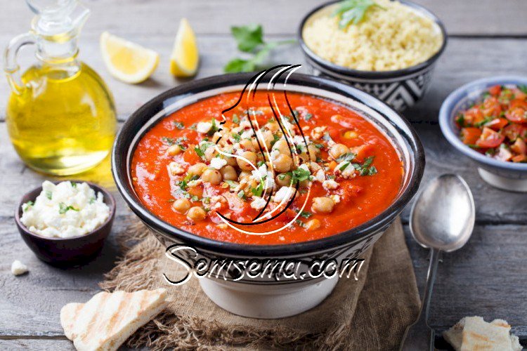 شوربة الحمص المغربيه