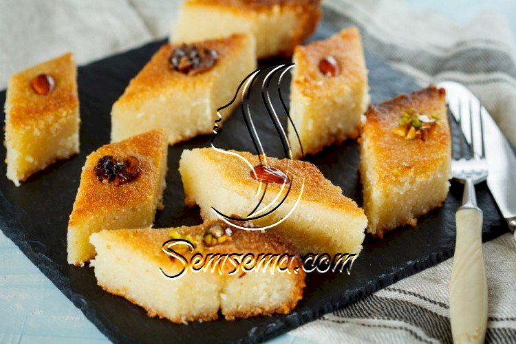 حلى البسبوسة بالنسكافيه