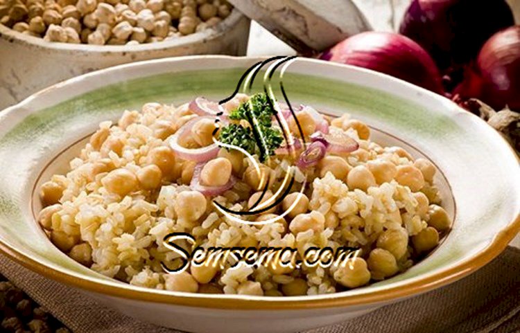 طريقة عمل ارز باللحم والحمص