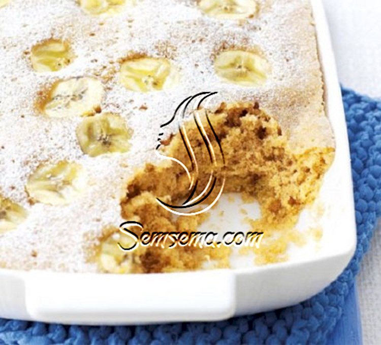 بودنج الموز بالمكروويف حلى سهل ولذيذ