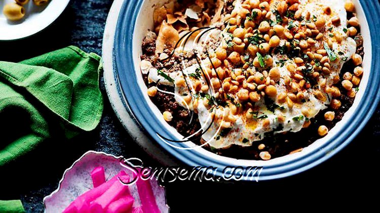 طريقة عمل فتة اللحمة الطريقة الشامية