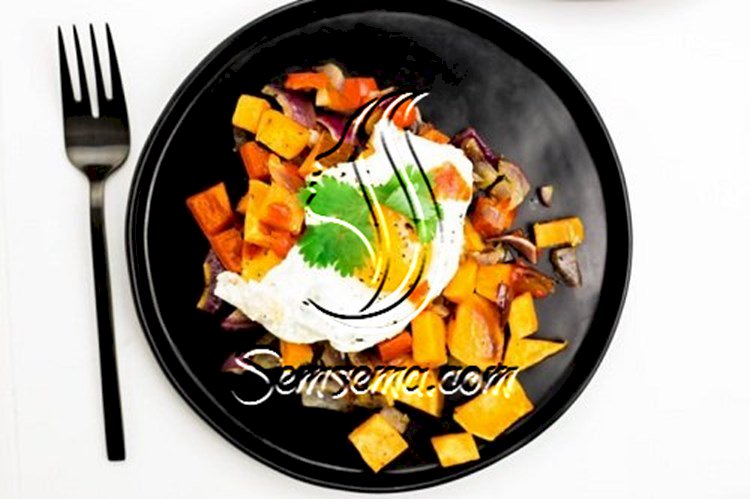 صينية بطاطا حلوة بالفرن طريقة سهلة
