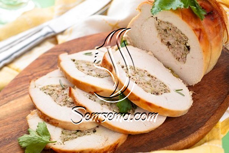 طريقة عمل دجاج بالخضار مشوي بالفرن