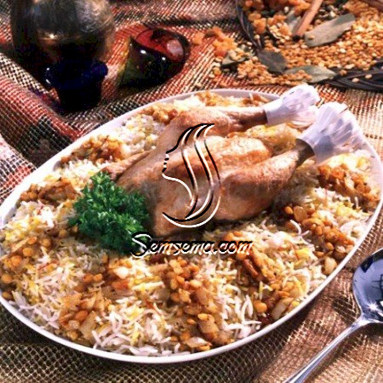 طريقة عمل مجبوس دجاج بالحشو