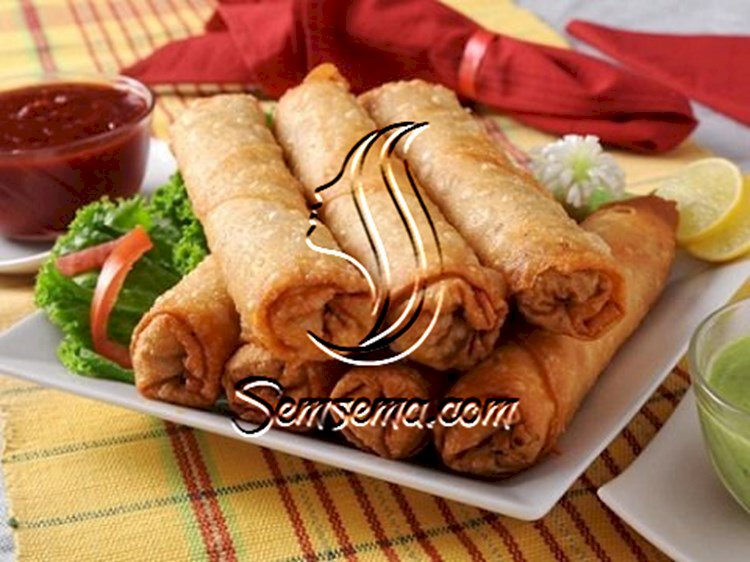 طريقة عمل سبرنغ رول بالشعيرية حلو
