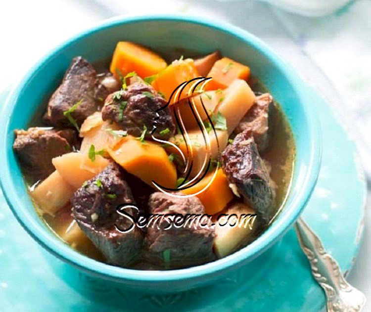 طريقة عمل شوربة اللحم بالخضار